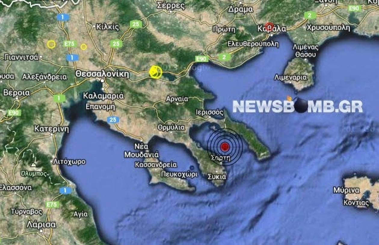 Σεισμός 3,1 Ρίχτερ στον Σιγγιτικό κόλπο