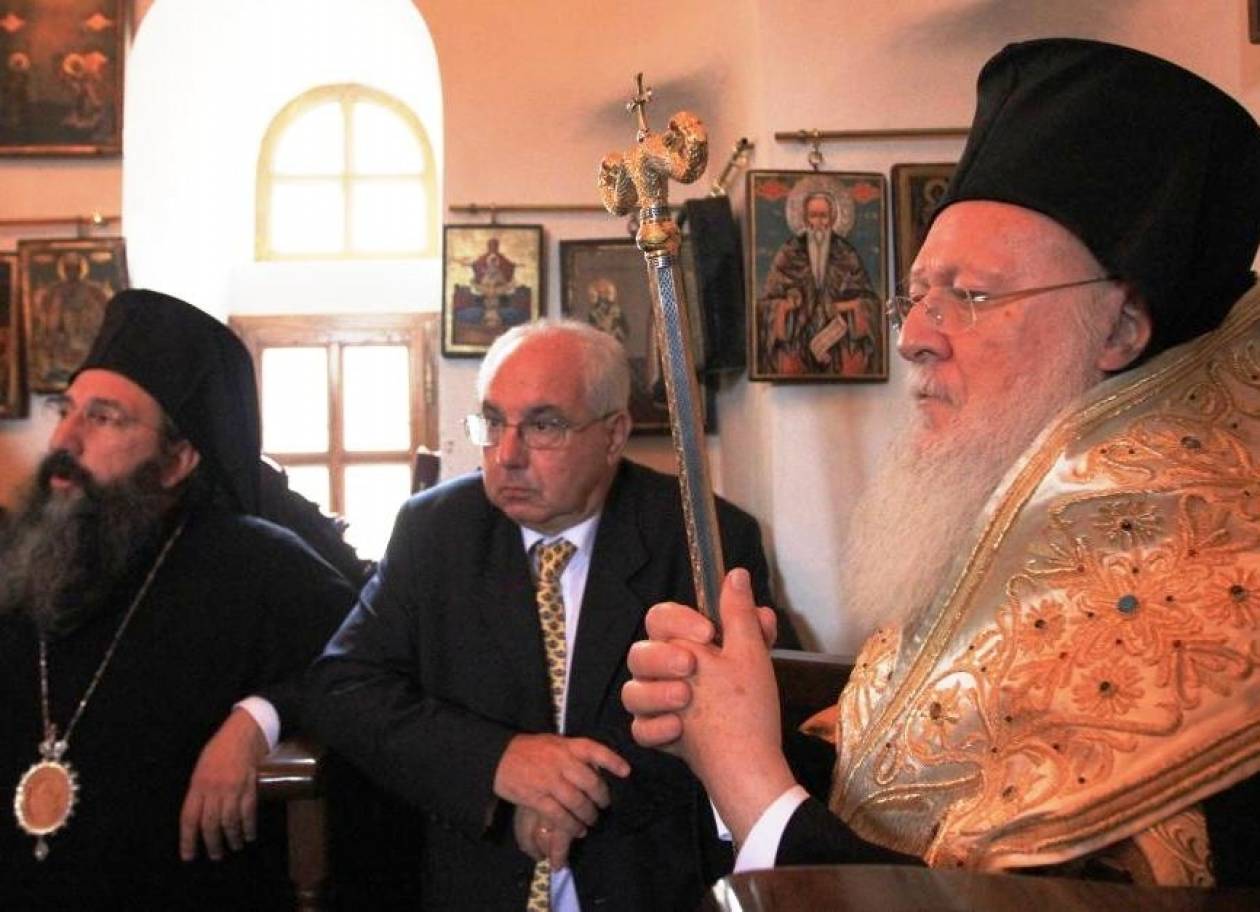 Ο Οικουμενικός Πατριάρχης στο αντιπροσωπείο της Μονής Εσφιγμένου