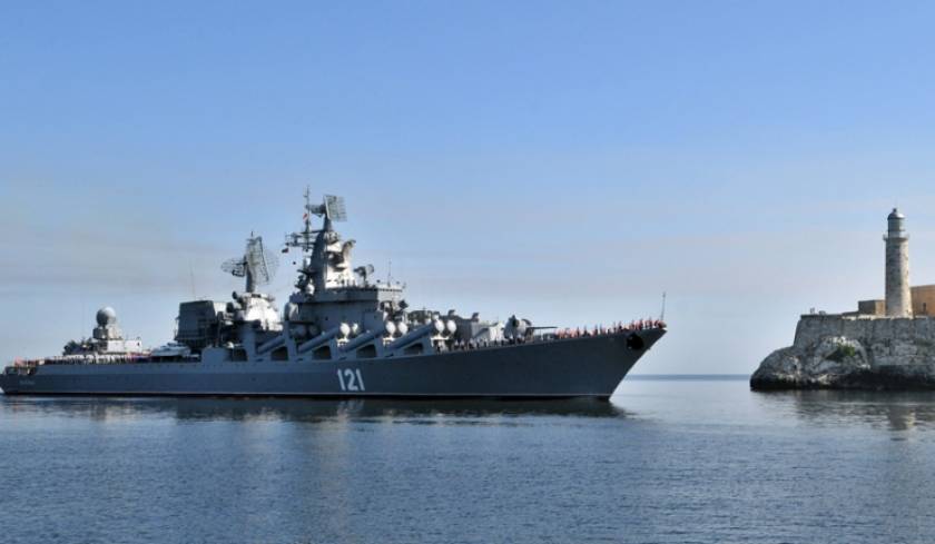 Ρωσικό πολεμικό πλοίο στην 186η επέτειο Ναυμαχίας του Ναβαρίνου
