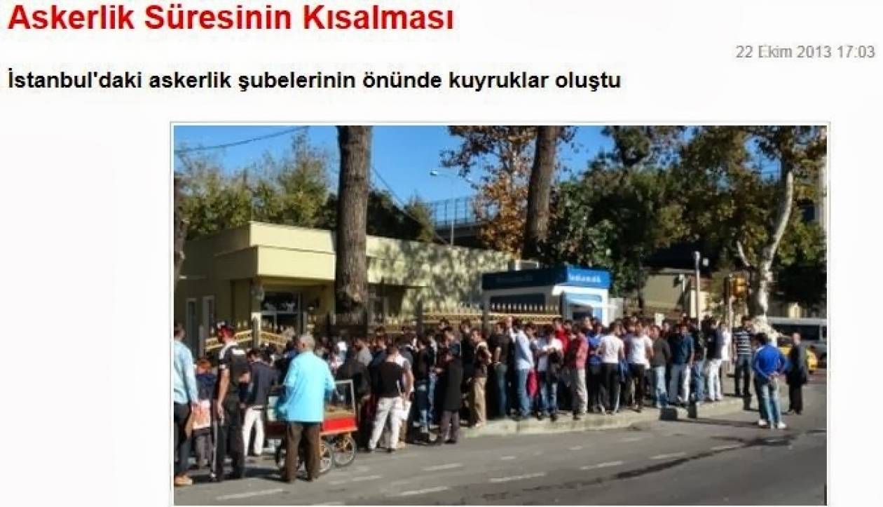 Τουρκία: Ουρά στα στρατολογικά γραφεία μετά τη μείωση της θητείας