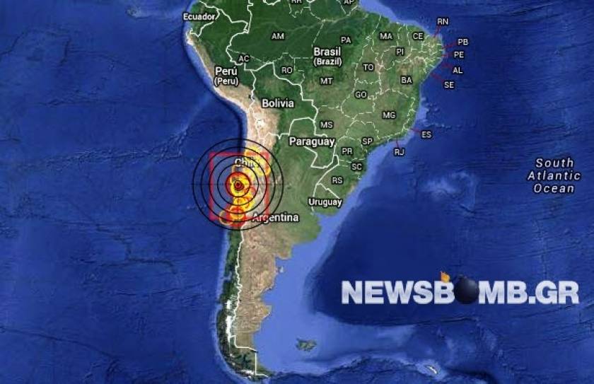 Ισχυρός σεισμός 6,6 Ρίχτερ στη Χιλή