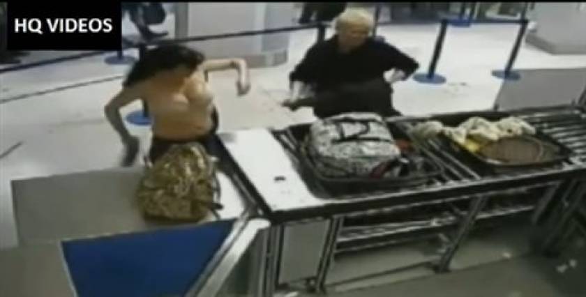 Βίντεο: Δυο γυναίκες τα... «πέταξαν» όλα στο αεροδρόμιο χωρίς λόγο!
