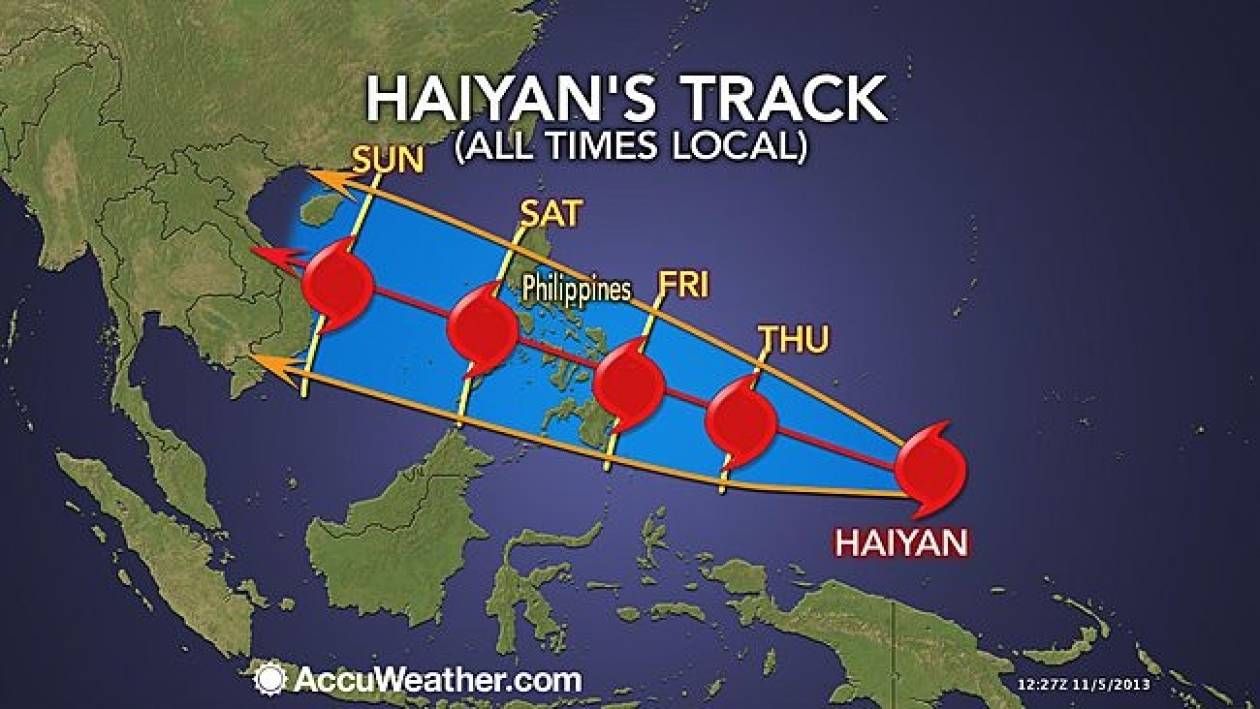 Σαρώνει τις Φιλιππίνες ο πανίσχυρος τυφώνας Χαϊγιάν