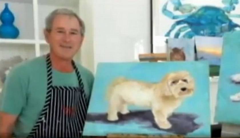 Ο πρώην πρόεδρος Τζορτζ Μπους ασχολείται πλέον με τη ζωγραφική