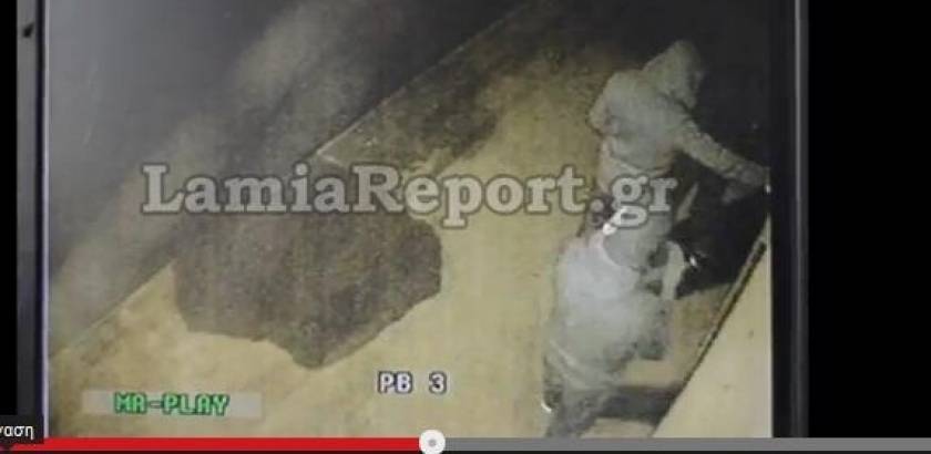 Βίντεο-ντοκουμέντο: Διάρρηξη on camera στη Λαμία