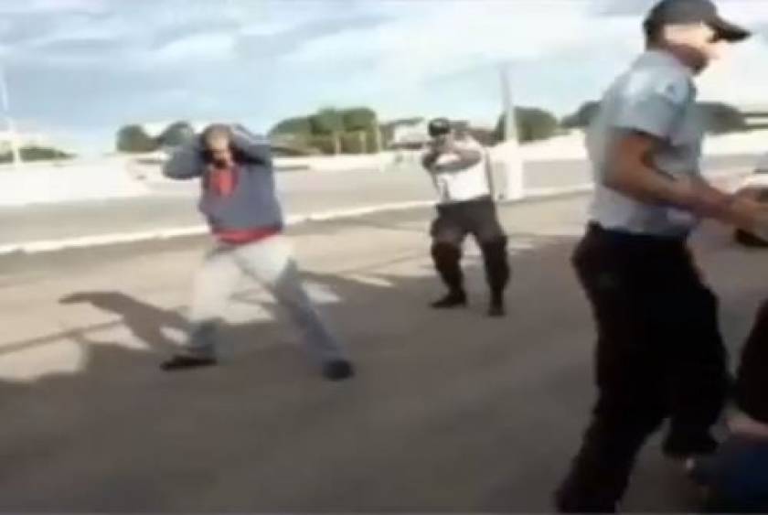 Δείτε αστυνομικό να πυροβολεί συνάδελφό του κατά τη διάρκεια άσκησης