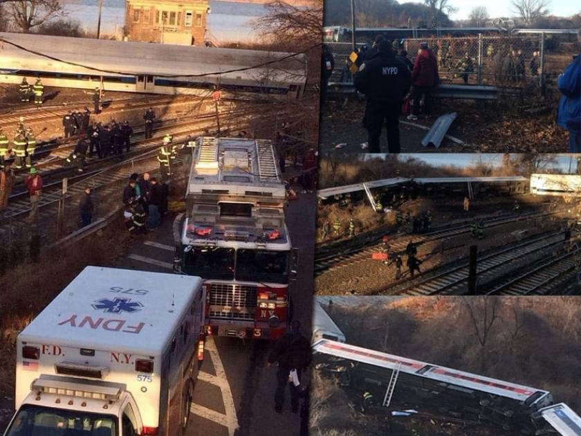 Εκτροχιασμός τρένου με νεκρούς στη Νέα Υόρκη