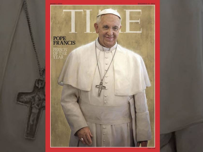 TΙΜΕ: Ο πάπας Φραγκίσκος είναι το πρόσωπο της χρονιάς
