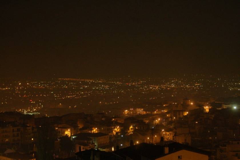 Στο «κόκκινο» η αιθαλομίχλη στη Θεσσαλονίκη
