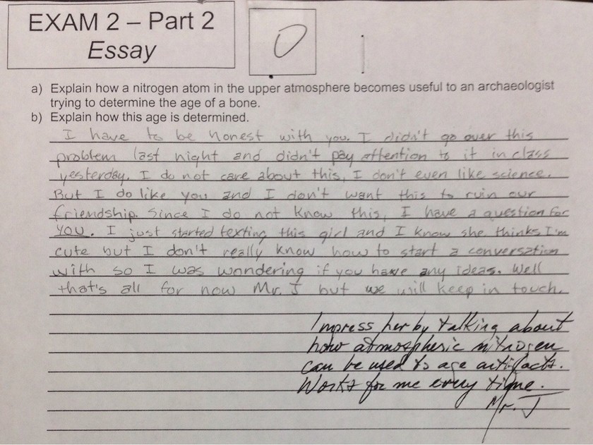 Αδιάβαστος μαθητής έδωσε ρέστα: Δεν ήξερε την απάντηση σε τεστ και... 