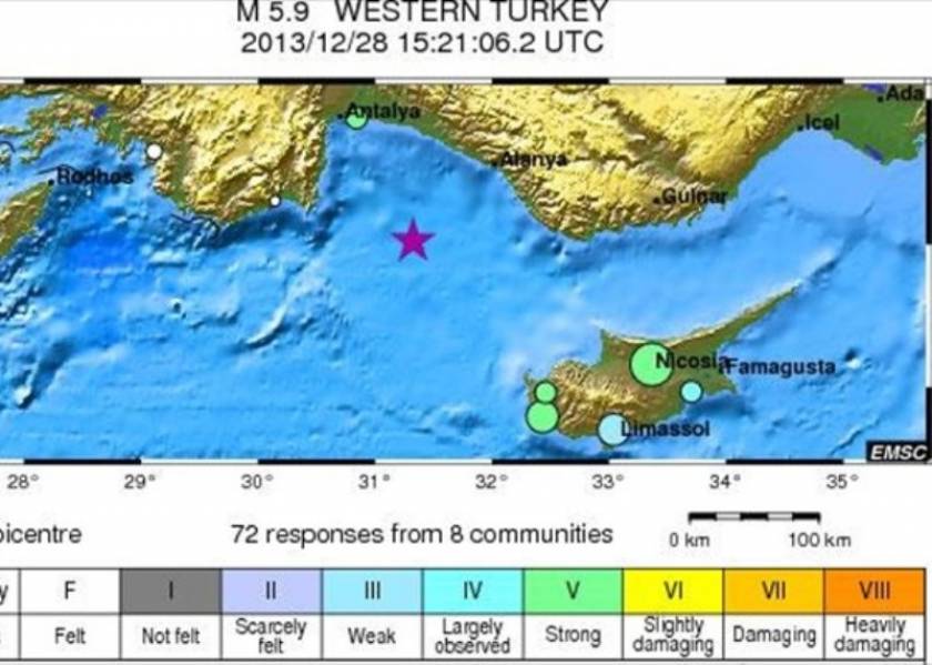 Ισχυρός σεισμός ανοιχτά της δυτικής Τουρκίας