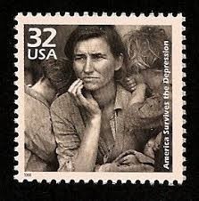 Η γυναίκα - σύμβολο, σε μία φωτογραφία που στιγμάτισε την Αμερική