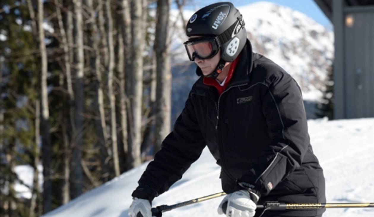 Ο Πούτιν για σκι στο Σότσι-Επιθεώρηση των εγκαταστάσεων