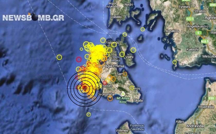 Σεισμός 3,5 Ρίχτερ στην Κεφαλονιά