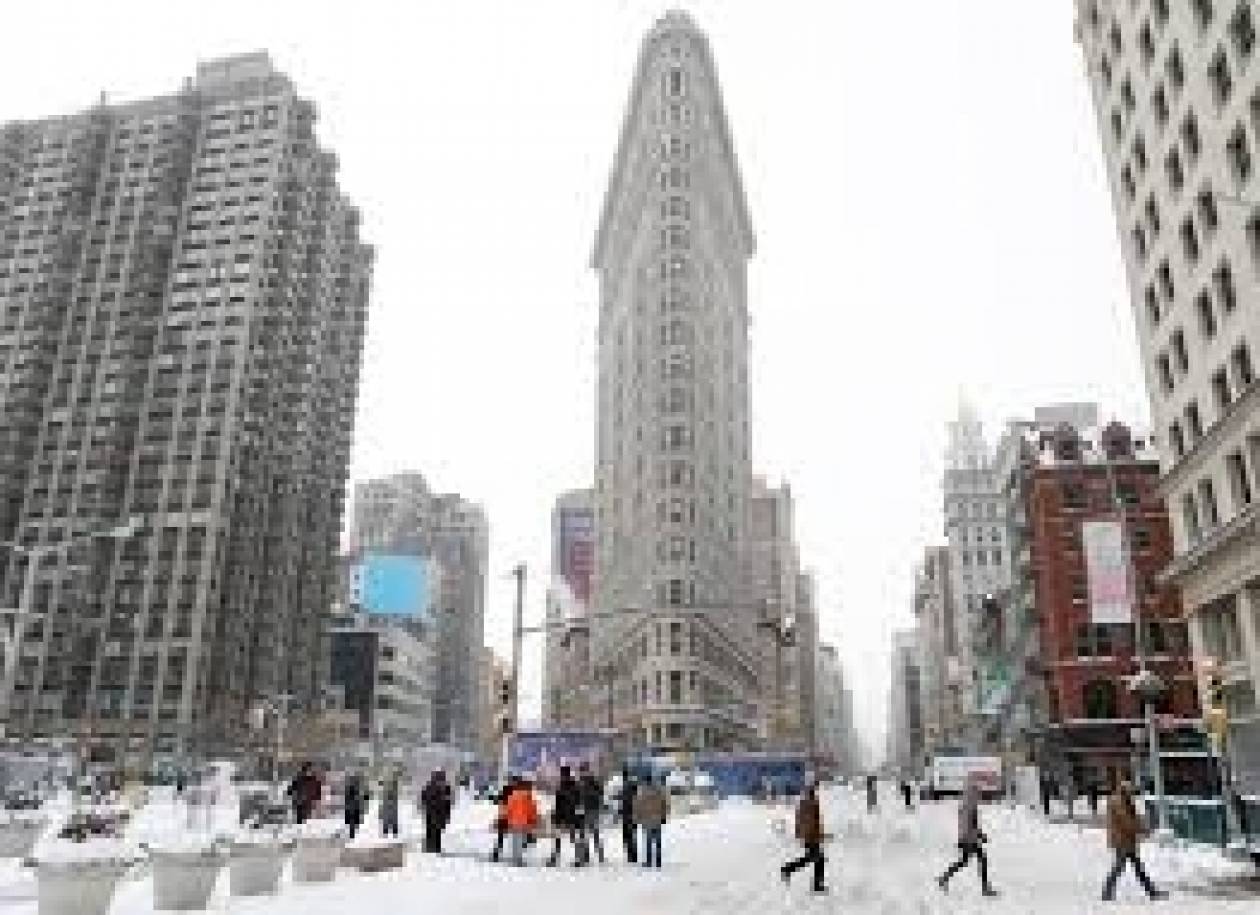 Προειδοποίηση για νέα χιονοθύελλα αύριο στη Νέα Υόρκη