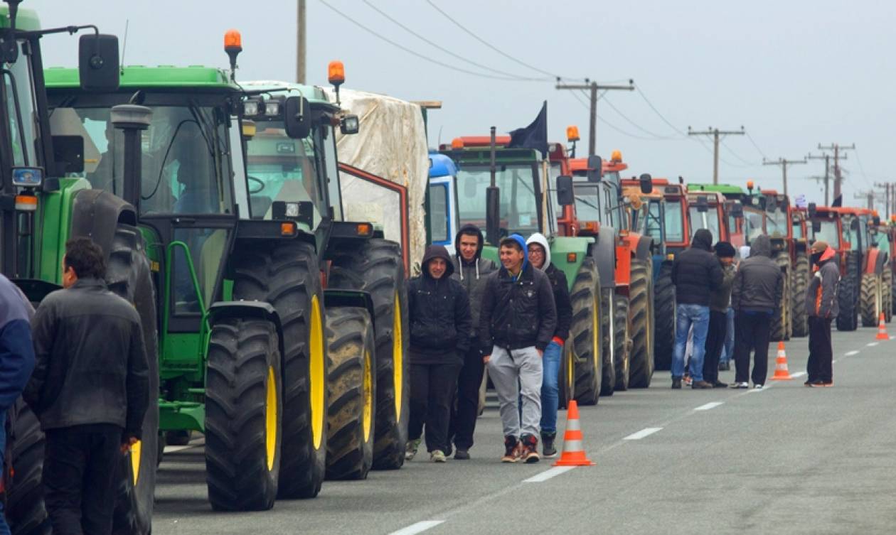 Πεζή διαμαρτυρία αγροτών στον Προμαχώνα