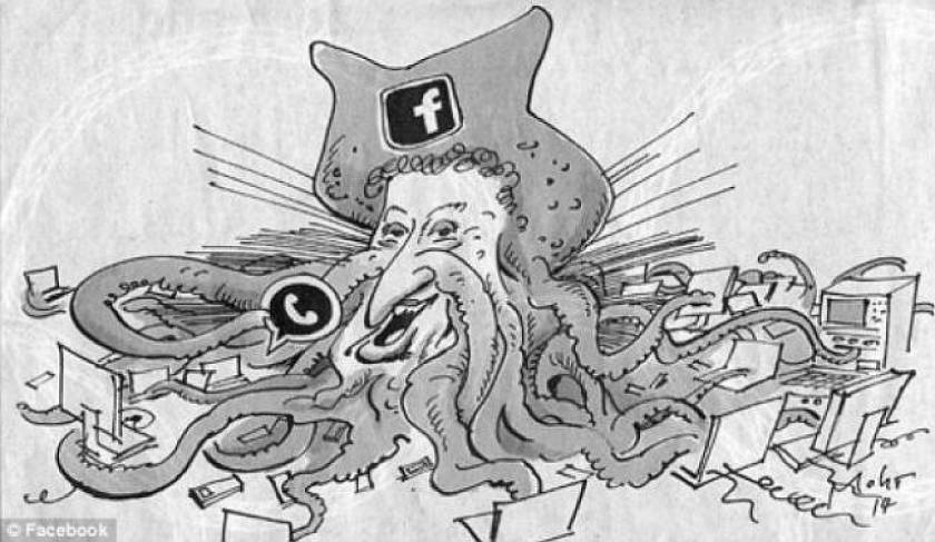 Cartoonist apologized Mark Zuckerberg for... octopus