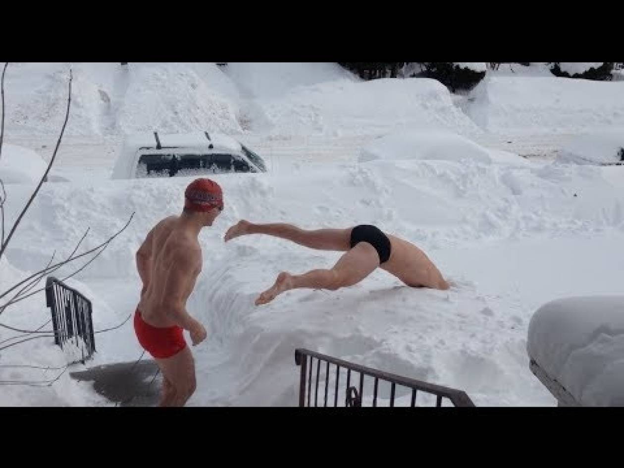 Βίντεο: Πώς είναι να... κολυμπάς στο χιόνι;