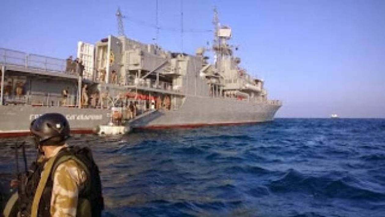 The flagship of Ukrainian fleet is leaving Souda