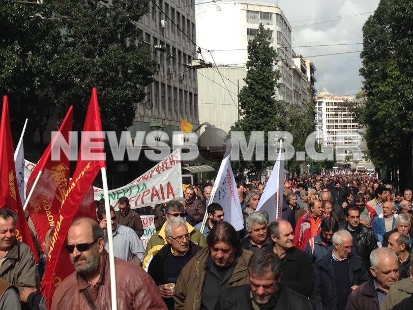 ΦΩΤΟΡΕΠΟΡΤΑΖ: Σε εξέλιξη η πορεία των συνδικάτων για την ανεργία 