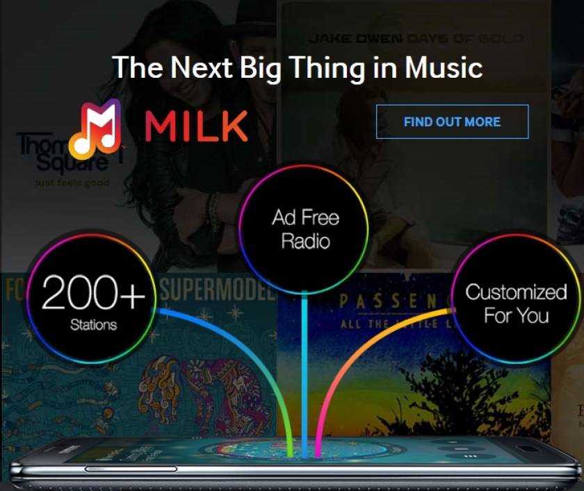 Μilk Music: Η δωρεάν υπηρεσία μουσικής από τη Samsung
