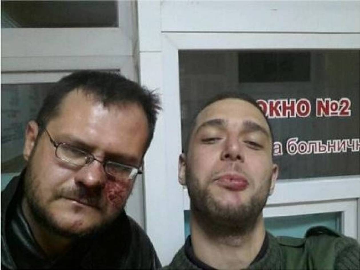 Greek reporter was injured by armed men in Crimea (vid)