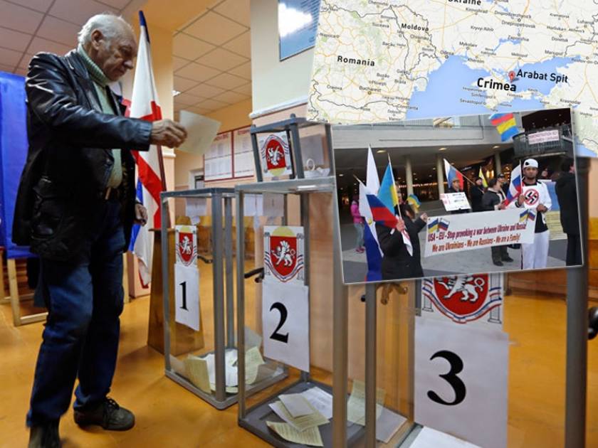 Η Κριμαία ψηφίζει σήμερα για την ενοποίηση με τη Ρωσία