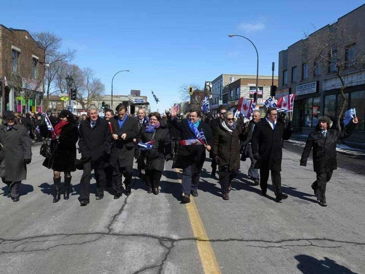 Καναδάς: Λαμπρή παρέλαση στο Μόντρεαλ, παρά το πολικό ψύχος