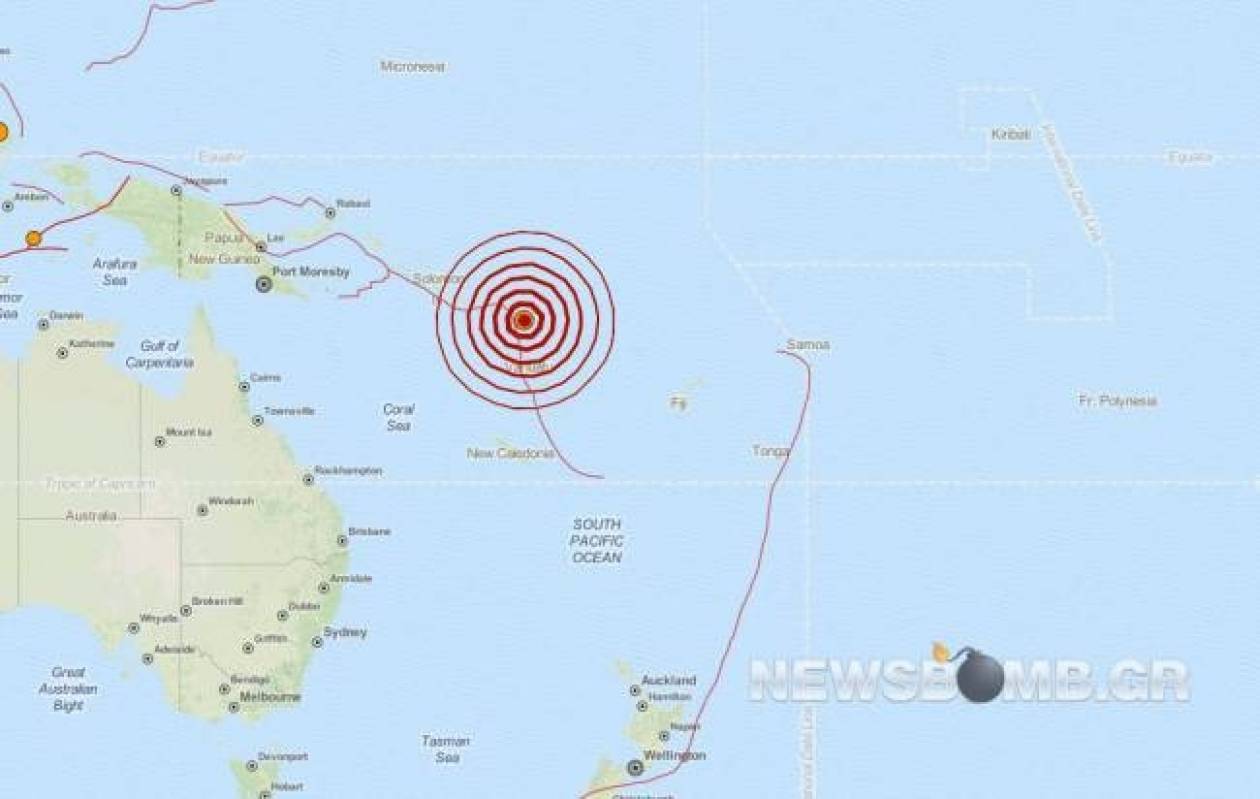 Earthquake in Solomon Islands