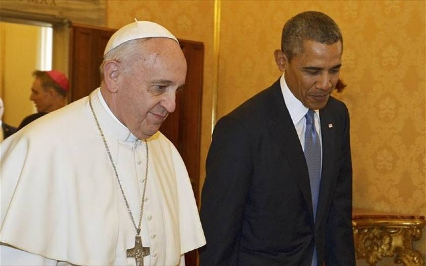 Συνάντηση Ομπάμα - πάπα Φραγκίσκου στη Ρώμη