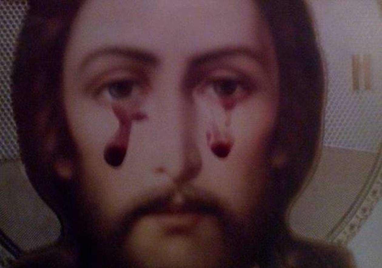 Τρέχουν δάκρυα με αίμα σε εικόνα του Χριστού στη Γεωργία;