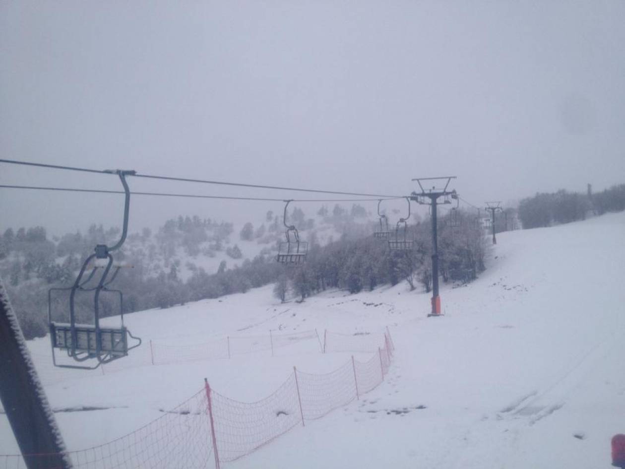 Βασιλίτσα Γρεβενών: Ανοιξη με… 20 cm χιόνι στο Χιονοδρομικό!