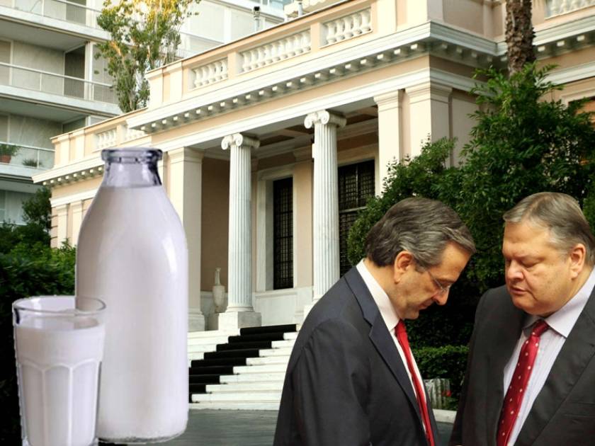 Στα χέρια Σαμαρά – Βενιζέλου η λύση για το γάλα