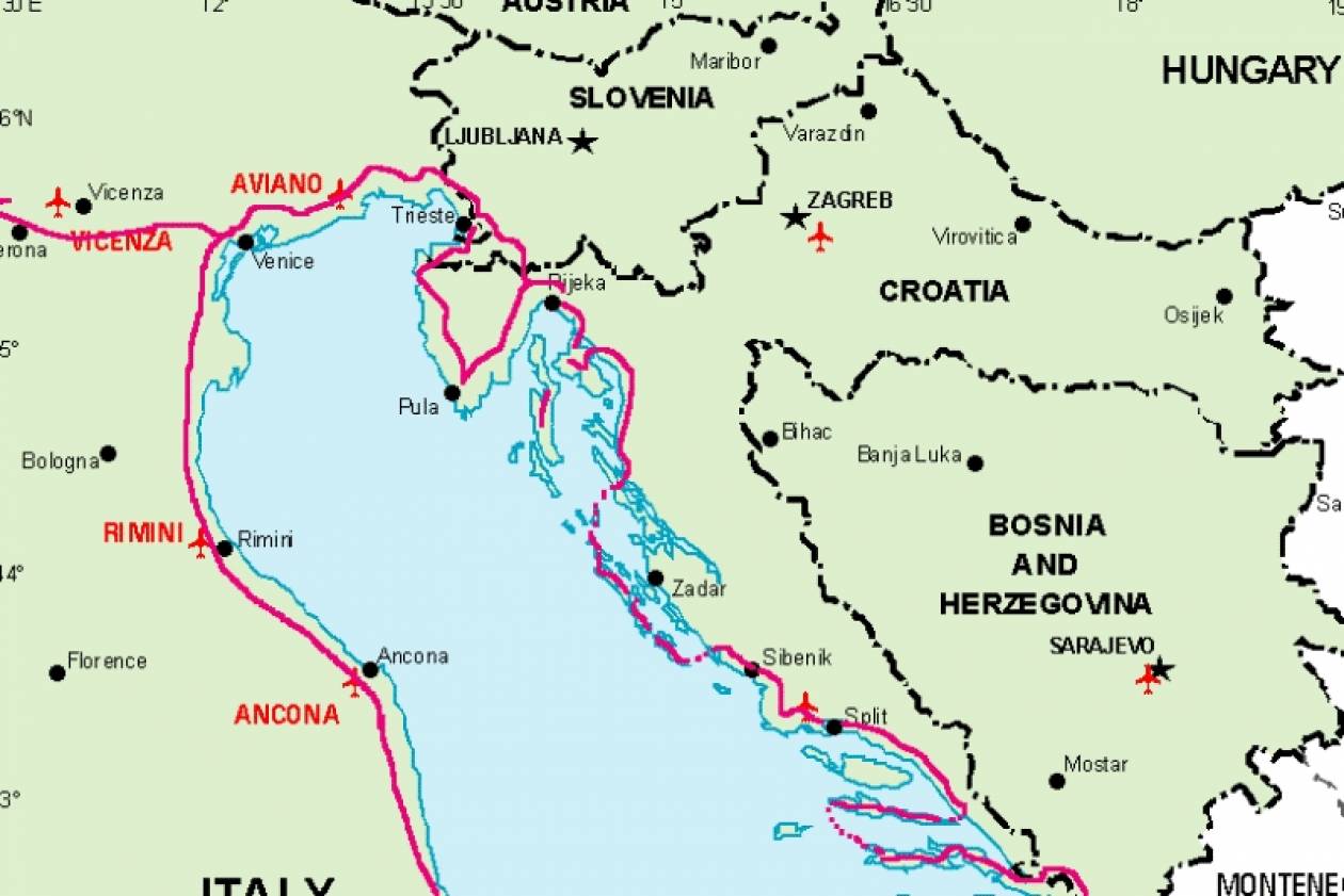 Σλοβενία – Κροατία: Αναθερμάνθηκε η διαμάχη για την Αδριατική