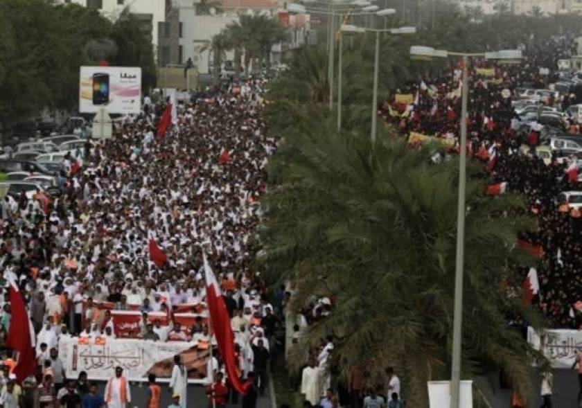 Μεγάλη διαδήλωση στο Μπαχρέιν πριν τον αγώνα της F1