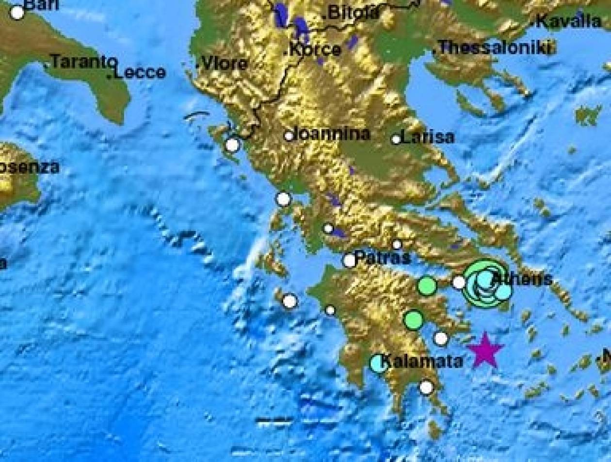 Αισθητός σε όλη την ανατολική και κεντρική Πελοπόννησο ο σεισμός