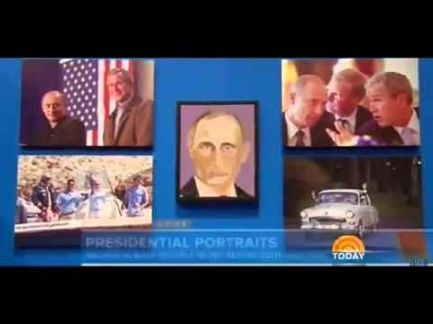 ΗΠΑ: Ο Μπους ζωγράφισε Πούτιν και Μέρκελ! (photos) 