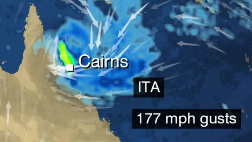 Κυκλώνας απειλεί το Βόρειο Κουίνσλαντ στην Αυστραλία