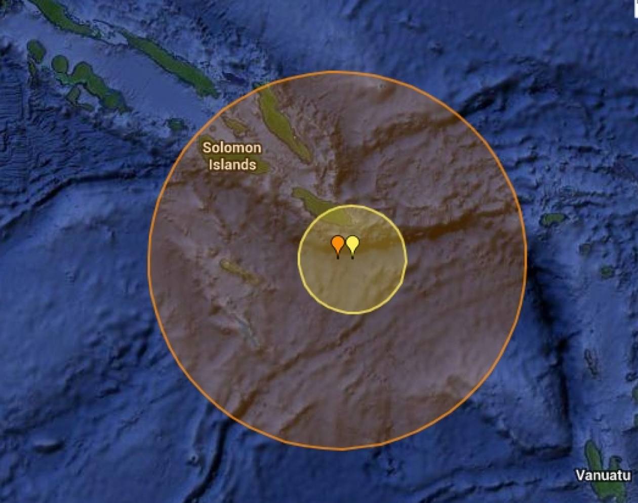Μετασεισμός 7,5R στα Νησιά του Σολομώντα-Προειδοποίηση για τσουνάμι