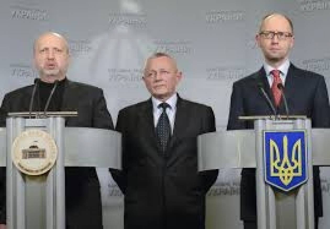 Ουκρανία: Κοινό διάγγελμα Τουρτσίνοφ με τον πρωθυπουργό Γιατσενιούκ
