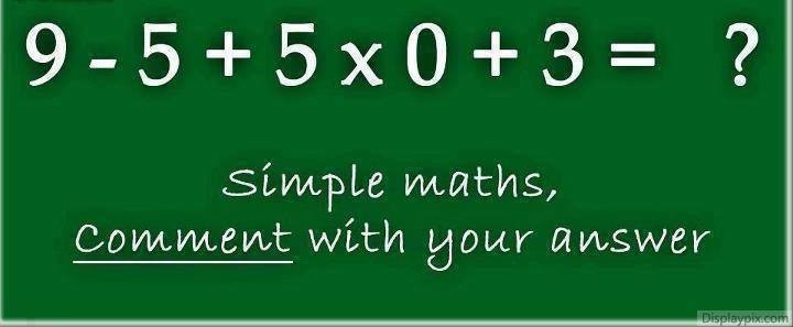 Μήπως είστε σκράπας στα μαθηματικά; Κάντε το τεστ! (pic)
