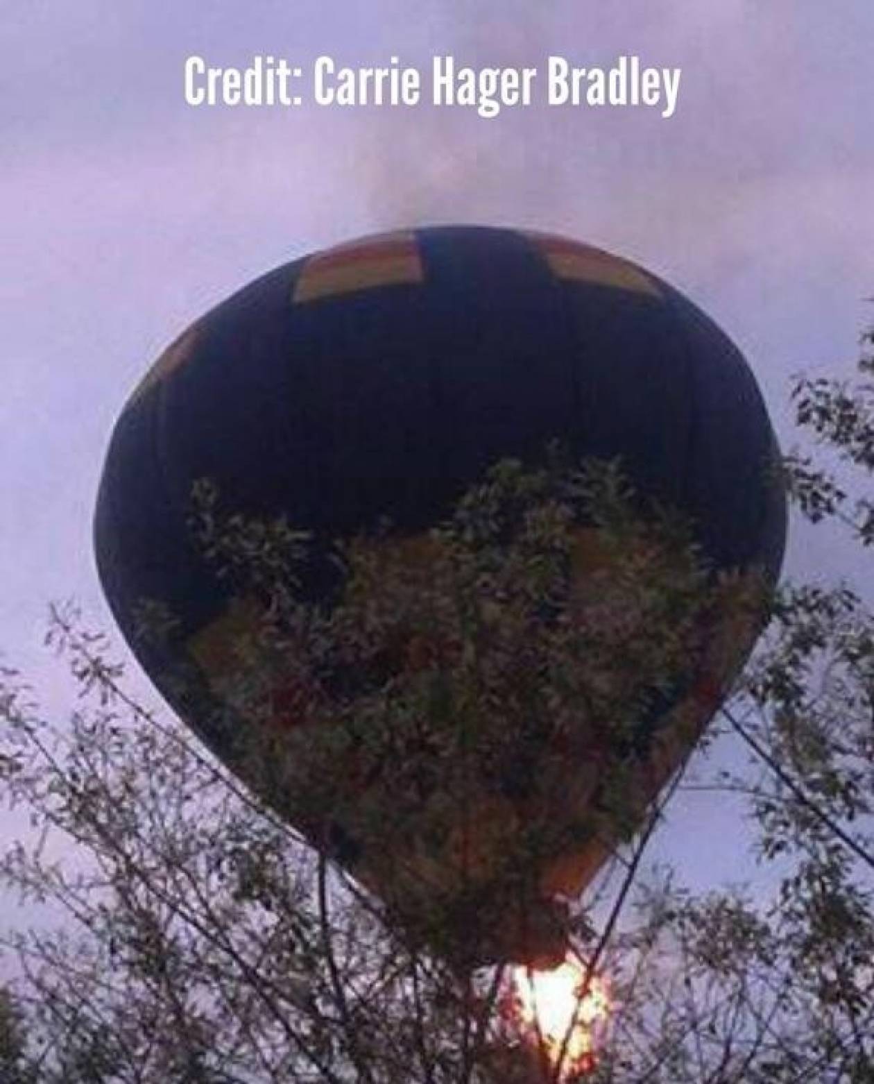 Τουλάχιστον τρεις αγνοούμενοι στο αερόστατο που συνετρίβη (pic)