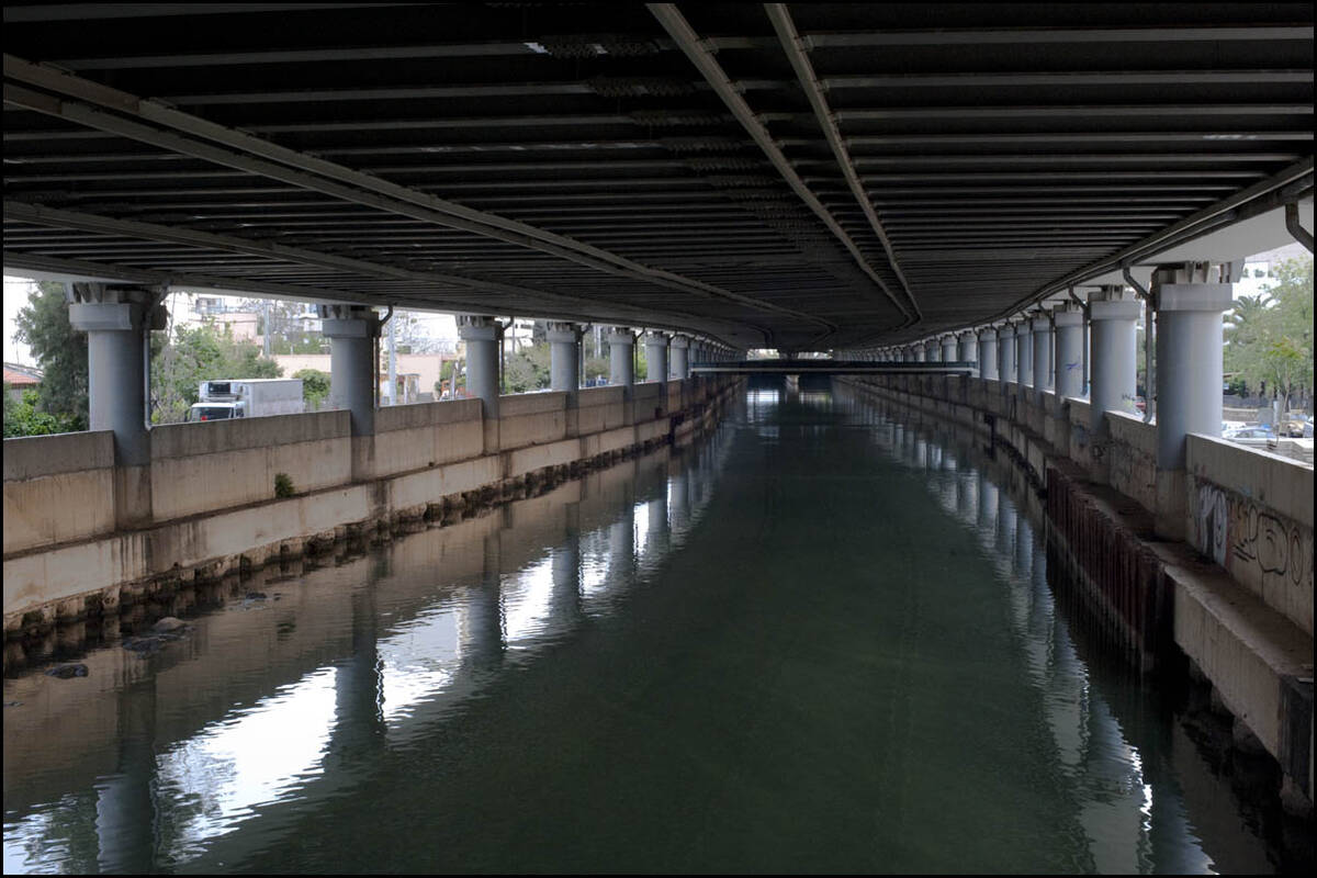 20090426 Kifissos river under the highway view Athens