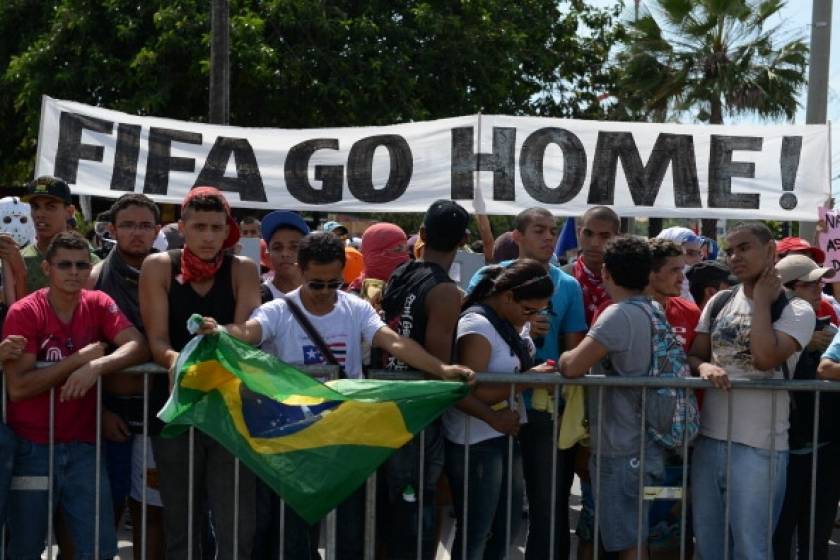 Ξεσηκωμός στην Βραζιλία εναντίον του Παγκοσμίου Κυπέλλου Ποδοσφαίρου