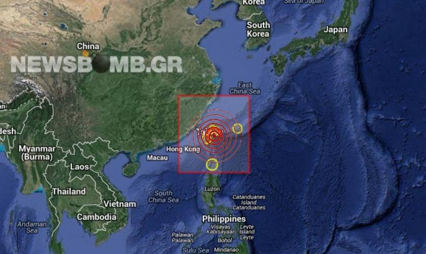 Σεισμός μεγέθους 5,9 Ρίχτερ στην Ταϊβάν
