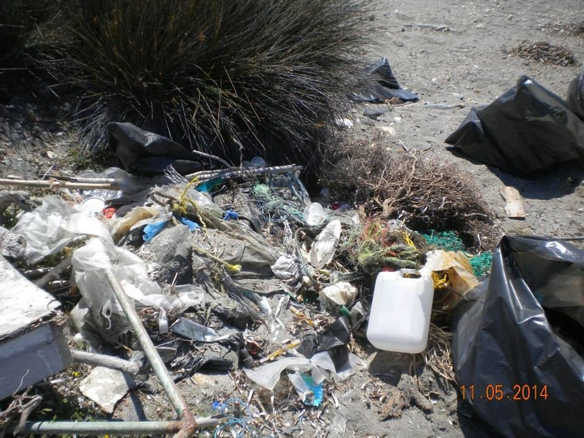 Οι εθελοντές καθάρισαν τις βόρειες παραλίες της Σύρου (pics)