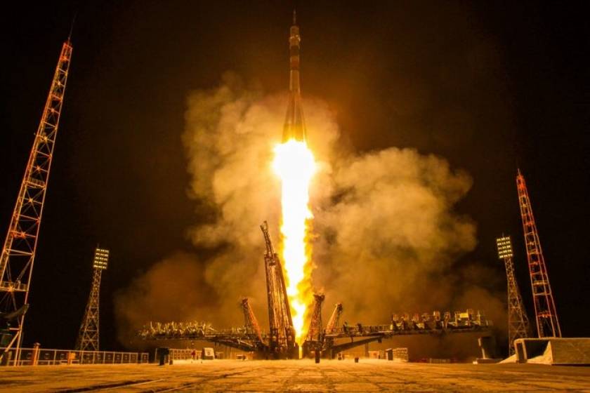 Με επιτυχία εκτοξεύτηκε ο πύραυλος Σογιούζ από το Καζακστάν (βίντεο)