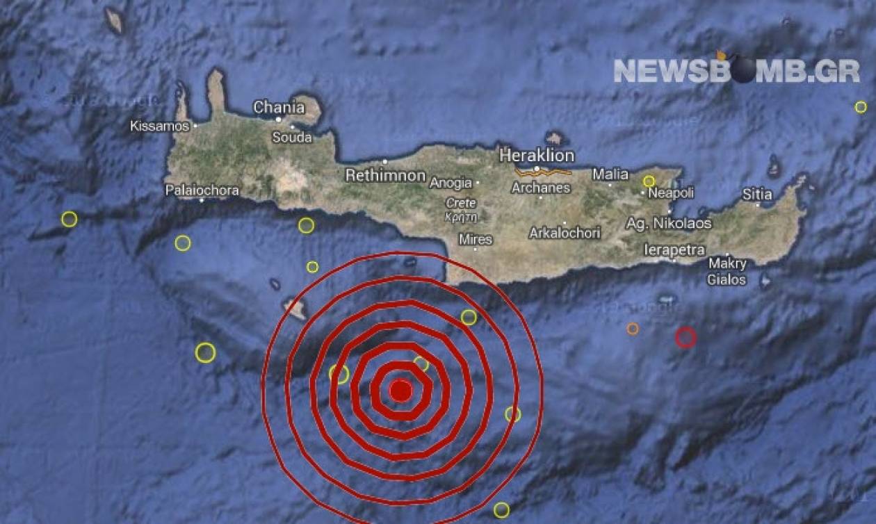 Δείτε πως κατέγραψε ο σεισμογράφος τα 4,8 Ρίχτερ στην Κρήτη