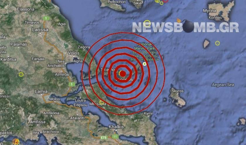 Σεισμός 3,9 Ρίχτερ στη Σκόπελο