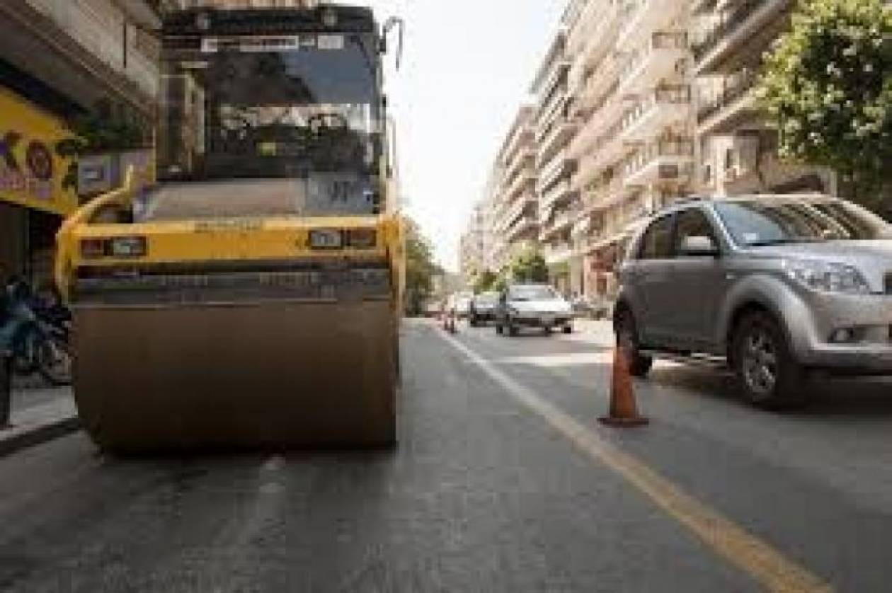 Θεσσαλονίκη: Εργασίες συντήρησης του ασφαλτοτάπητα στην Εγνατία την Κυριακή